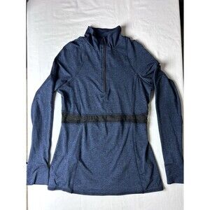 Babakul Large Pullover Blue‎ Netted Mid Drift Size Lg Women LRC7-2